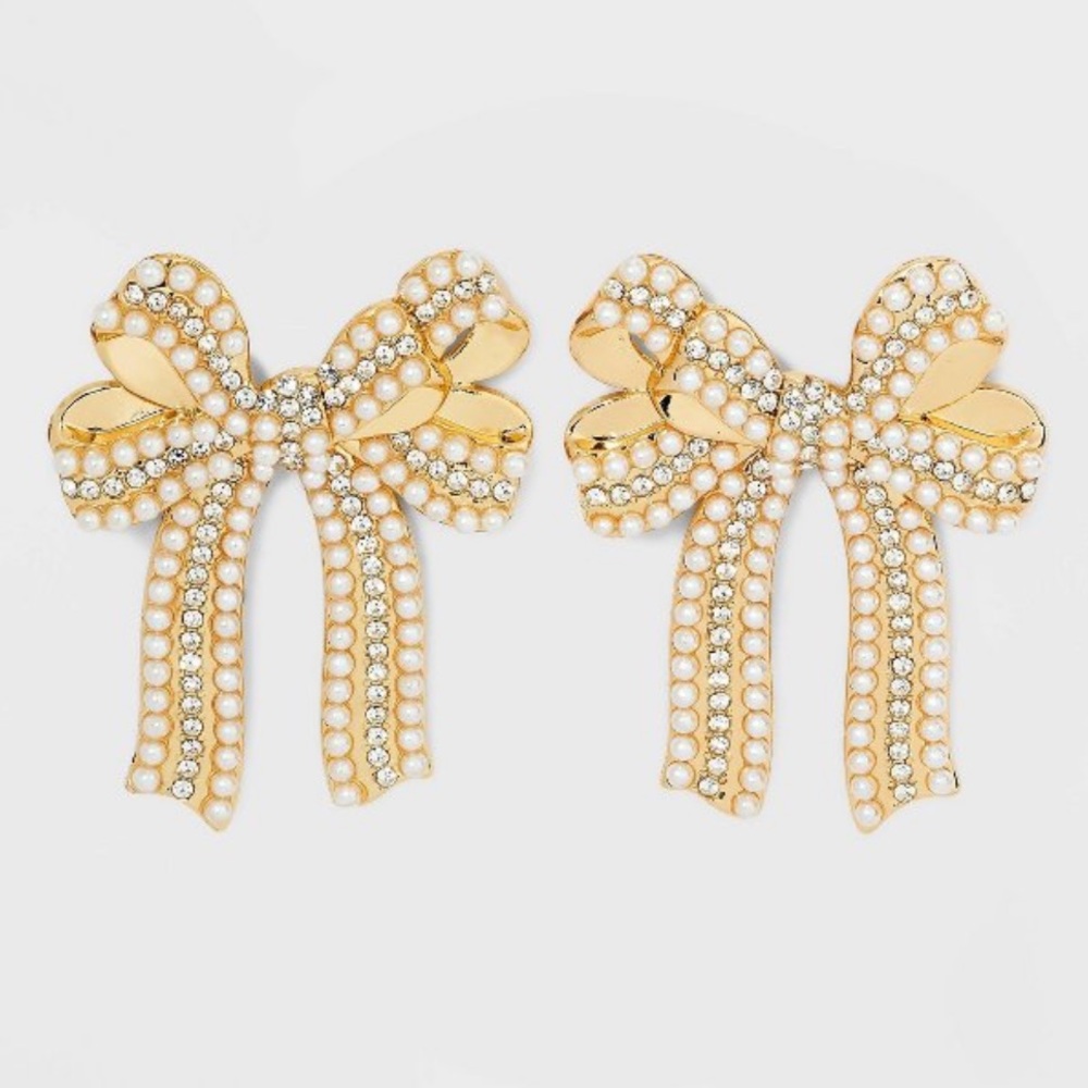 Sugarfix by Baublebar ‘That’s a Wrap’ Bow Statement Earrings - Picture 2 of 4
